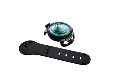 Productafbeelding van de turquoise Orbiloc Dog Dual tegen een witte achtergrond