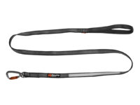 Non-stop dogwear move leash, zwarte hondenleiband met zacht handvat en reflecterend.