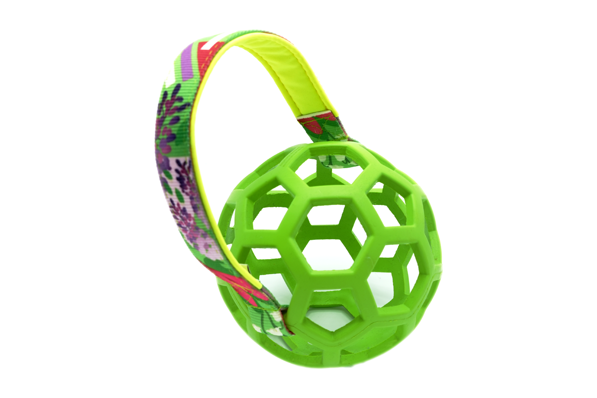 Hol-ee roller bal large met handgreep, productafbeelding op witte achtergrond.