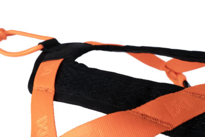 Ingezoomde foto op het Hexivent materiaal dat is gebruikt bij het Rush Harness.